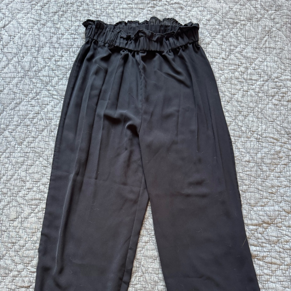 SHEIN Black Wide Leg Trousers